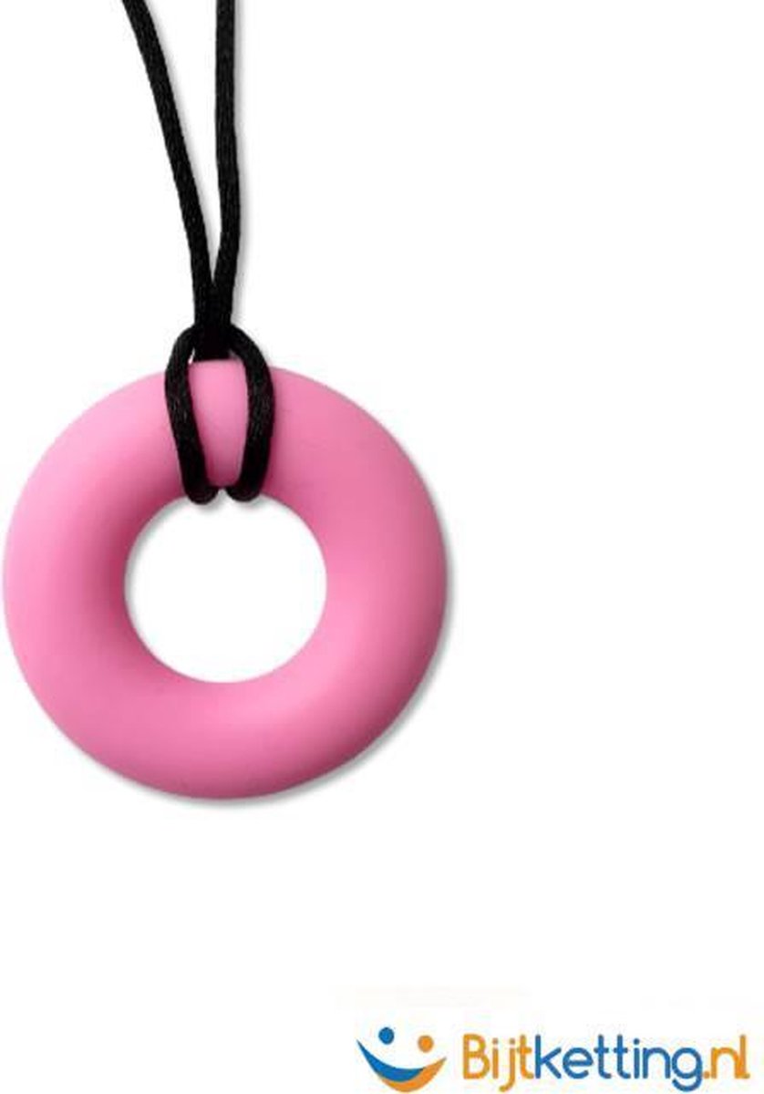 Bijtketting Basic Ring | Subtiel | Roze